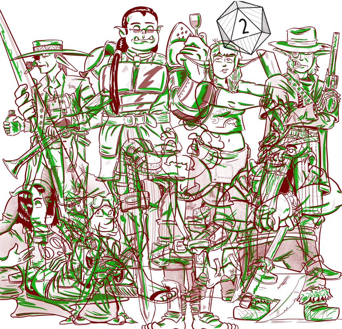 Ewniversal_art's tweet photo. Somthing, something the friends we made along the way.
#naddpod #Balnor #Stunkbog #TonathanTinkle #AppleScrumper #DeadeyeCybin #olcobb #Jveliin #2crew https://t.co/hSXGat7VZE