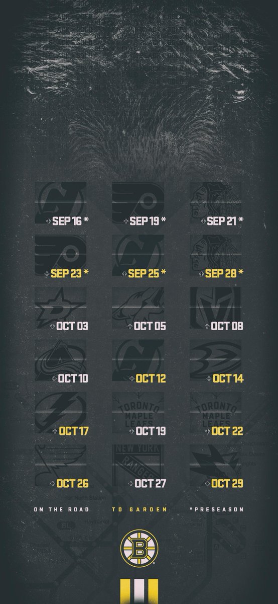 NHLBruins's tweet photo. Mark your 📅to make sure you don't miss any #NHLBruins hockey. 

#WallpaperWednesday https://t.co/uEcT1VGz8Q