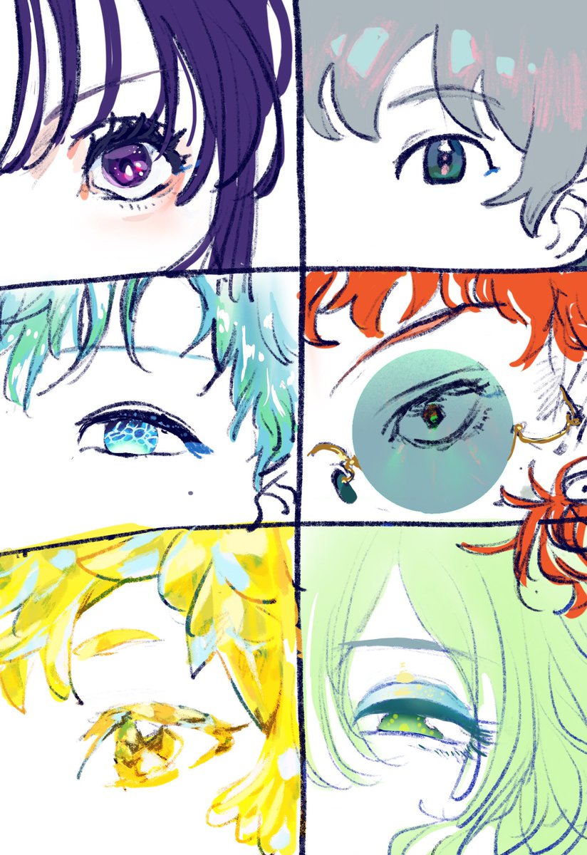 RTした人のイメージで目を描く
タグ反応ありがとうありがとうございました!!
字が汚くてすいません! 