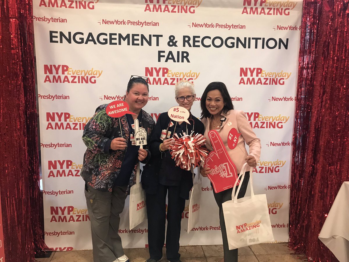 malounypbmh's tweet photo. With my frontline staff at the Engagement Fair -Goal 100 % PeriAnesthesia team participation @NYPBrooklyn @nyphospital @PacuStephanie #nypengagement #nypdiversity #teamengaged https://t.co/lPZSAfPoqU