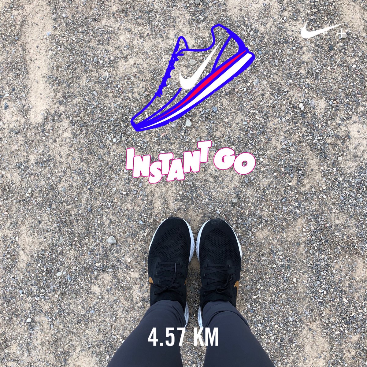 First run in my new #nikeshoes #epicreact #lovemyshoes #shoes #runners #nikerunclub