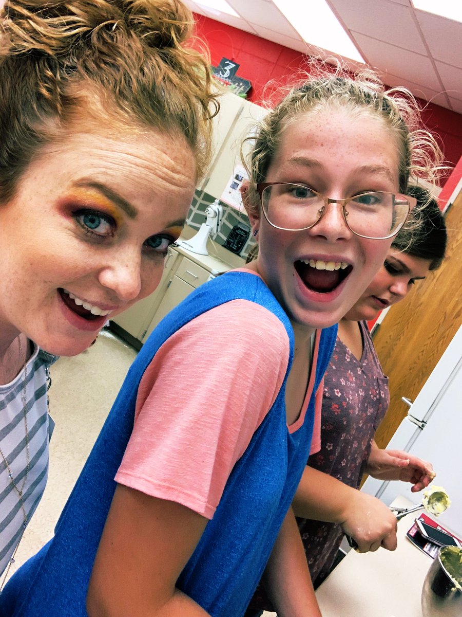 FCCLA practiced their baking skills together during our meeting, what a fun way to get to know each other!  We made delicious strawberry, lemon and chocolate Cool Whip cookies, it made the hallways smell AMAZING!  #FCCLA #SPSCTE #baking #cookies #WednesdayFun