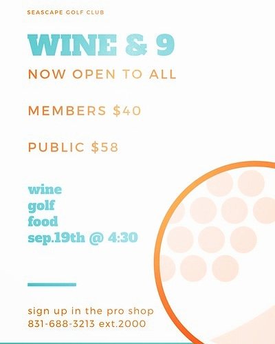 Celebrating California Wine Month with our Wine And 9 tourney! Come play 9 holes, taste amazing wine, eat great food and have fun times! Sign up in the pro shop🥂⛳ pic.x.com/67az4q8ZvA