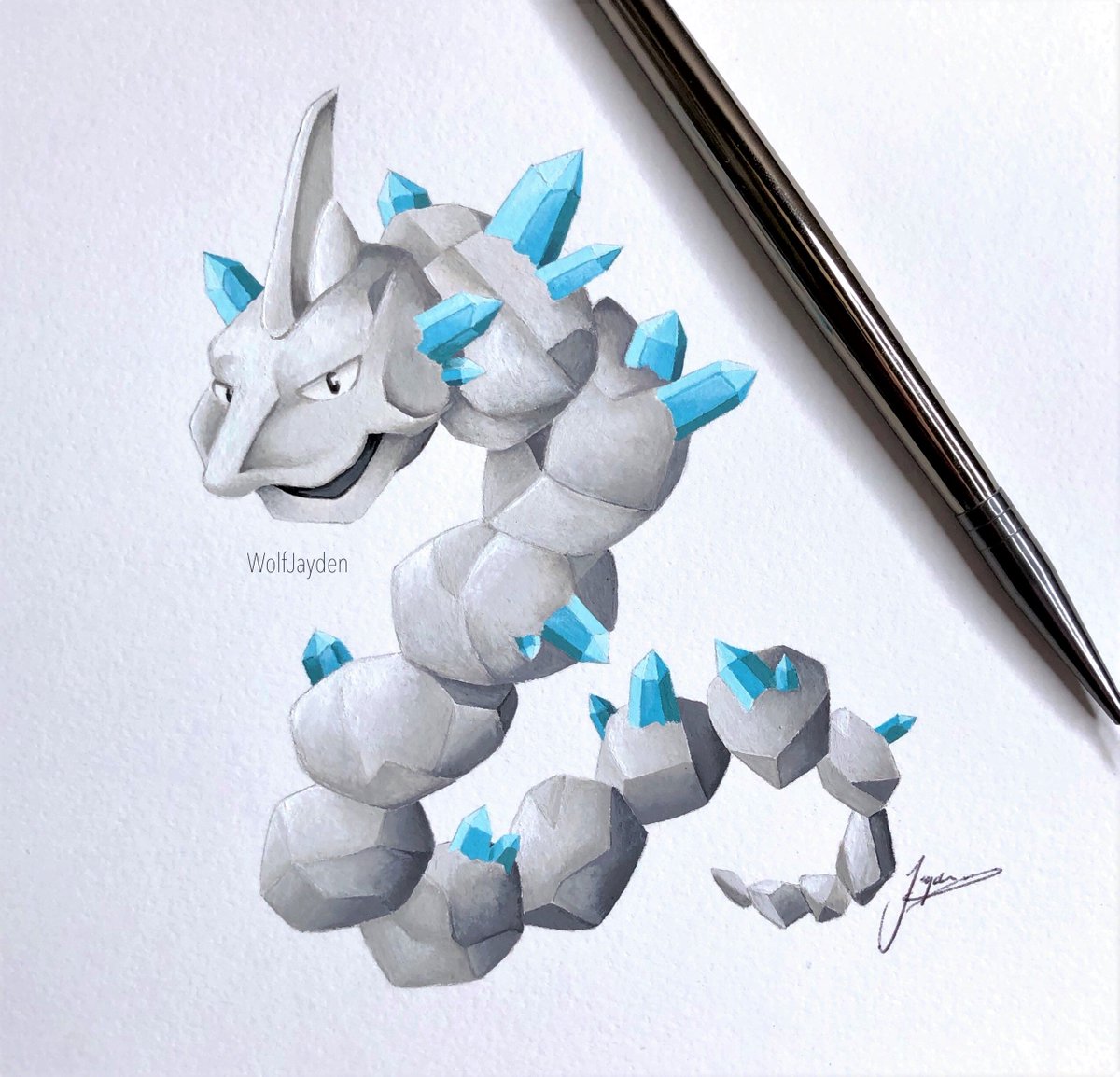 Wolf Here S Another Crystal Pokemon I Figured Onix Would Be A Perfect One To Do Pokemon Onix Fanart