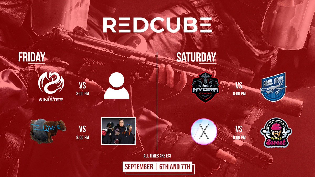 RedCubeGaming's tweet photo. HERE COMES WEEK 6!

Here is the schedule for week number six of RCR6!

Getting very close to playoffs!! 

‼️ | #WeAreBack https://t.co/CukmcZXqAP