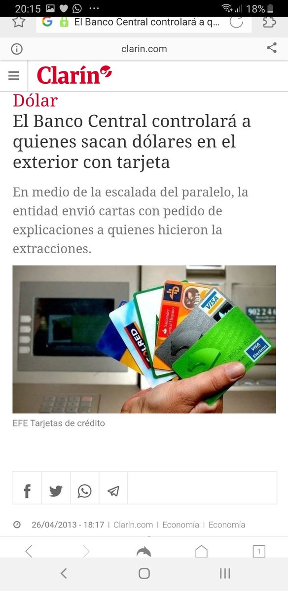 Nuevo avance sobre las libertades individuos. Ahora control sobre los que sacan dólares de los cajeros en el exterior...
La voracidad de los chorros de los políticos jamás claudica...