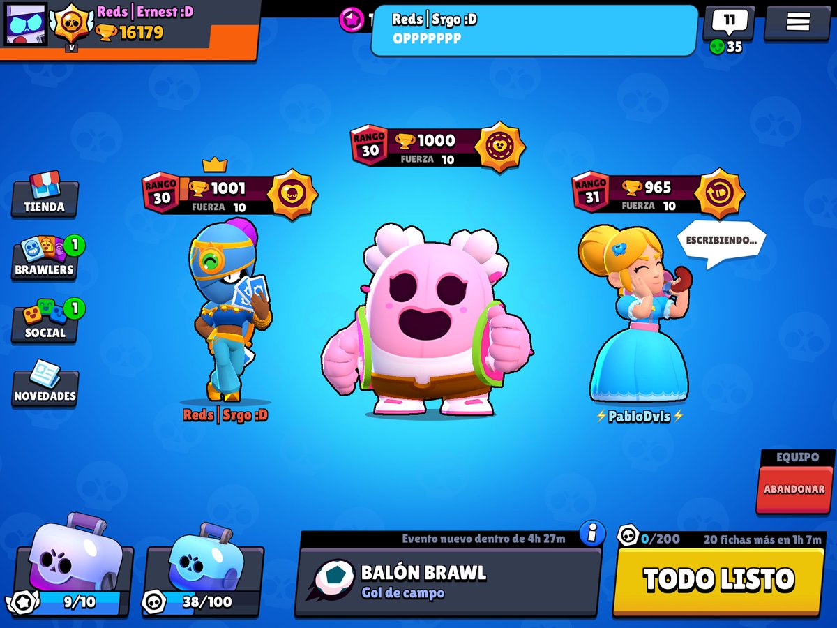 +<a href="/SergioCaampos15/">Srgo</a> subimos juntos mi tara y tu spike a 1k?
-No hay huevos 

Gracias a <a href="/badbat_bs/">BadBat</a> y sobre todo a <a href="/PabloDvls_Bs/">PabloDvls</a> que es la mejor piper del mundo xdd