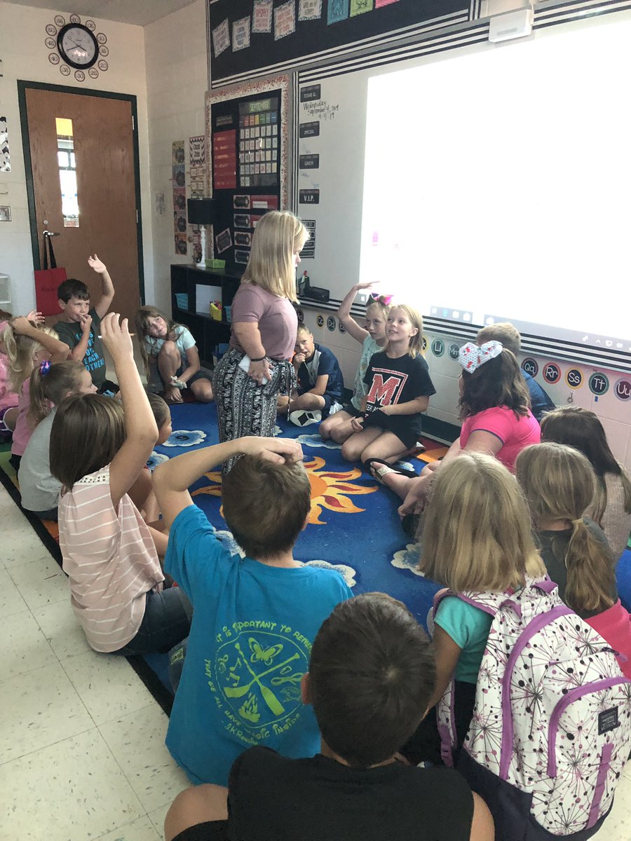 We’ve enjoyed circle time with our senior Sophie at the end of the day! Thanks <a href="/TPAMilford/">Milford TPA</a> for sharing her with us! Fun fact: <a href="/MaillouxSophie/">Miss Sophie Mailloux</a> was in my first grade class, and I taught all 3 of her siblings too ❤️ #forevermykids #MLBAllstars <a href="/MulberryEagles/">Mulberry Elementary</a> <a href="/Milford_Schools/">Milford Schools</a>
