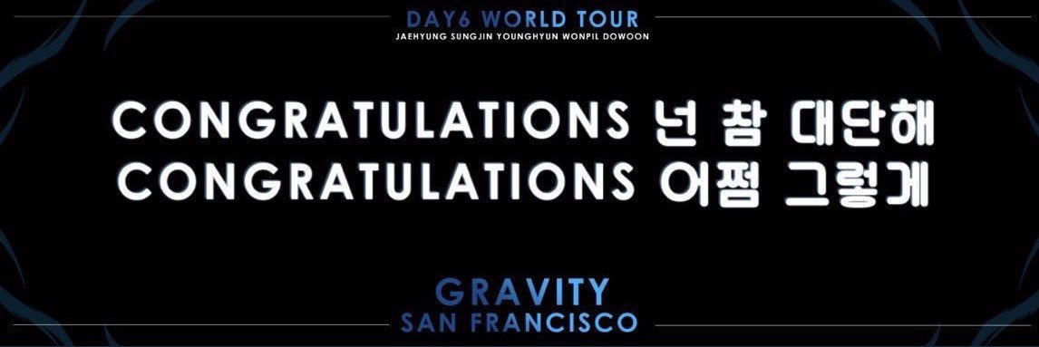 Day6 Gravity Tour In Sf Official Banner Project Day6 Sf Twitter