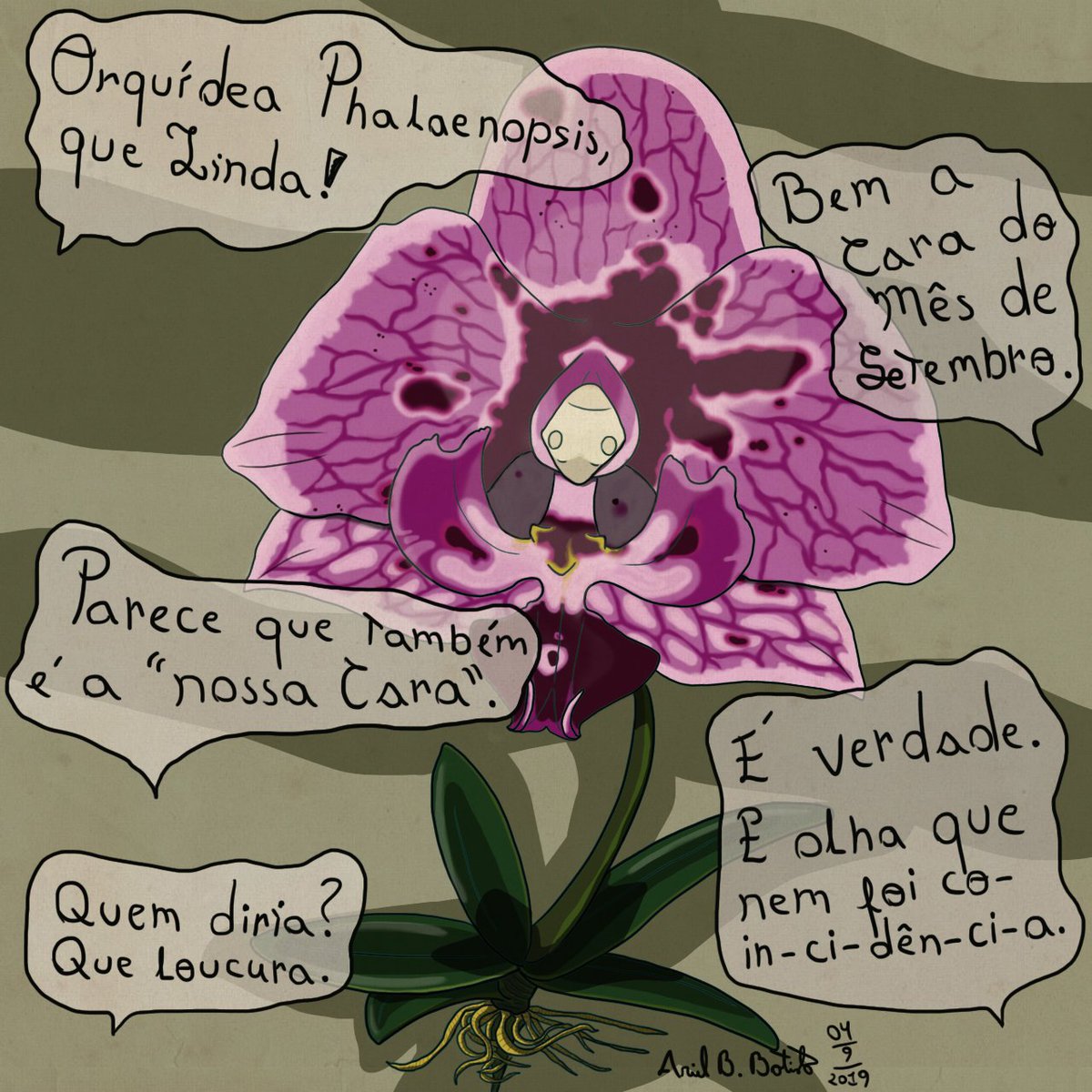 ArielBBatista's tweet photo. Boa Noite.
Especial de Começo de Setembro com uma das minhas Flores Favoritas. <3
Boa Semana.
#hugehig #hugoehigino #special #comics #orchid #phalaenopsis #butterfly #artedigital #digitalart #digitalillustration #ArielDesign #ArielBBatista #violet #green #september #flower https://t.co/HoOaVJx75C
