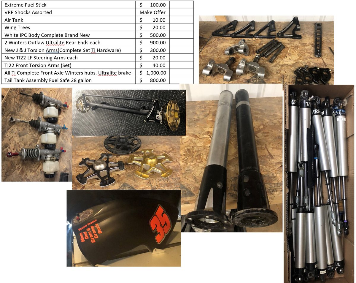 35TheJuice's tweet photo. Have a lot of quality items for sale. Send a message or see us at the track if interested. https://t.co/YGXpGOQsQi