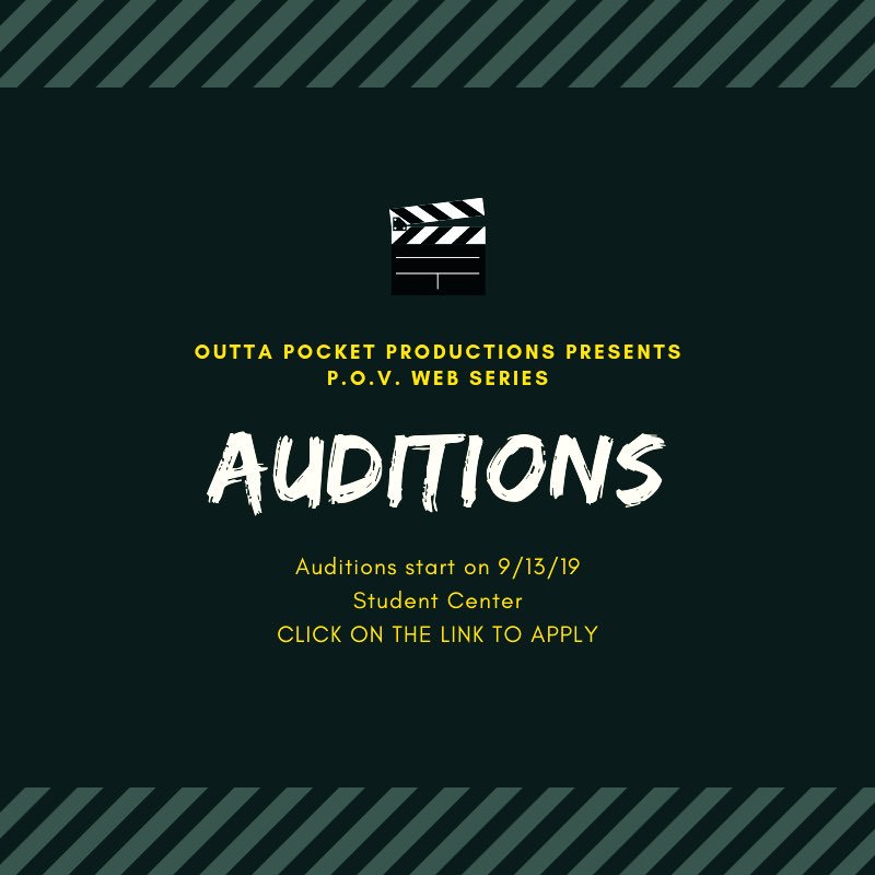 jrixxle18's tweet photo. Outta Pocket Productions is proud to  announce that the brand new web series, P.O.V., is officially looking for actors in the Greensboro area!  If interested, please fill out the form below and contact me via email at opproductions2@gmail.com https://t.co/NK9ePP3cRB