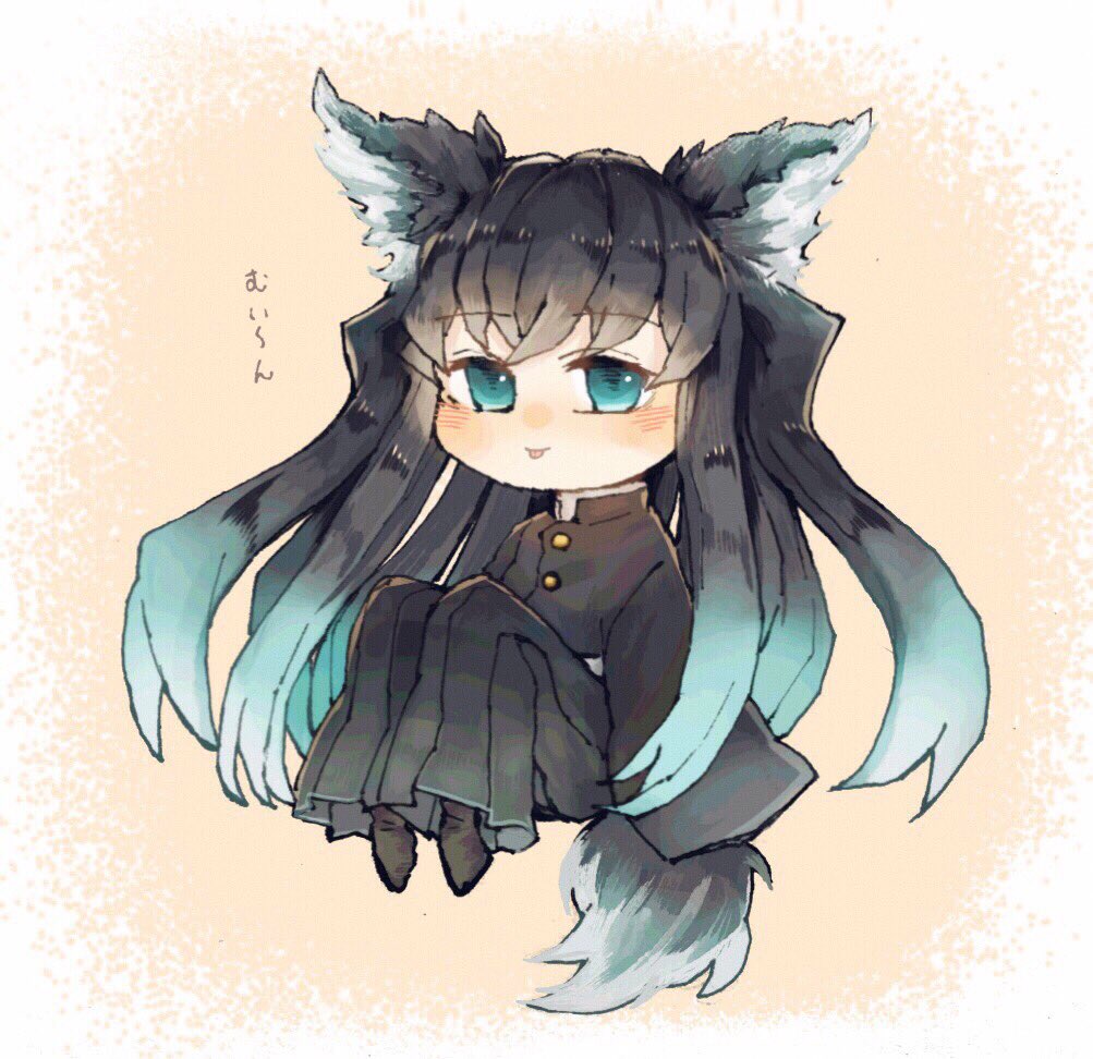 お迎え先決まりました＊手描きイラスト ねこ耳むいゆう デフォルメ