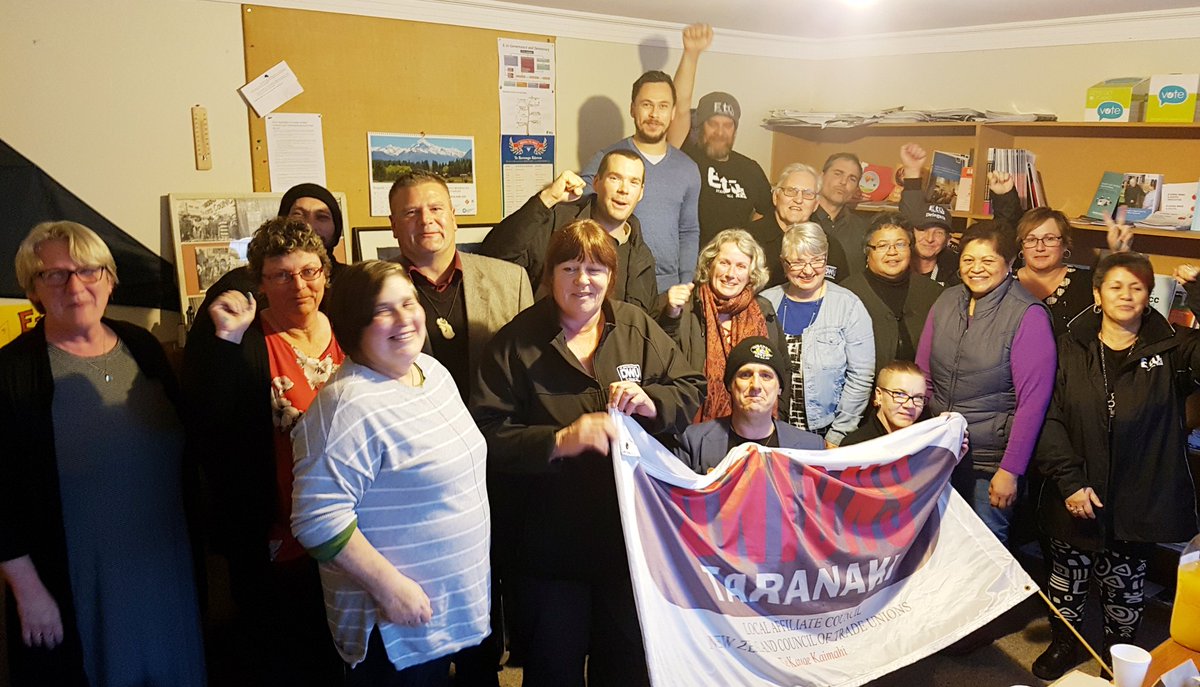 Unions Taranaki hui discussed #justtransitionnz, Fair Pay Agreements, #EqualPay &amp; #InSafeHands

<a href="/EtuUnion/">E tū</a>, <a href="/NZEICampaigns/">NZEI Campaigns</a> &amp; DWU representing in force, w special guests <a href="/SamHuggard/">Sam Huggard</a> &amp; <a href="/NeilHoldom/">Neil</a> ✊🏾

Dave, local deputy site DWU delegate, has been elected as our convener! Tū meke!