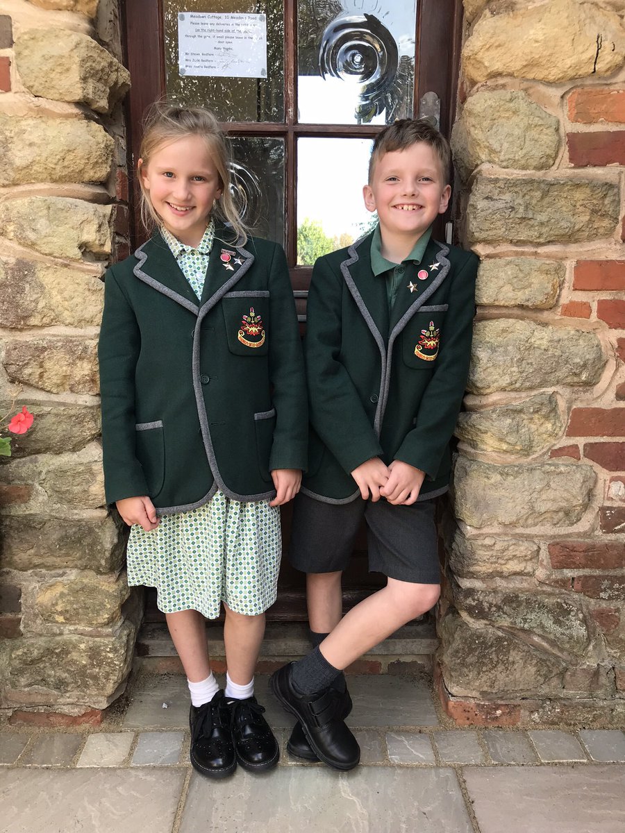 Thrilled to@see these 2 so happy returning to school
