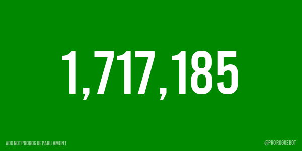 Do Not Prorogue Parliament Petition Tracker tweet media