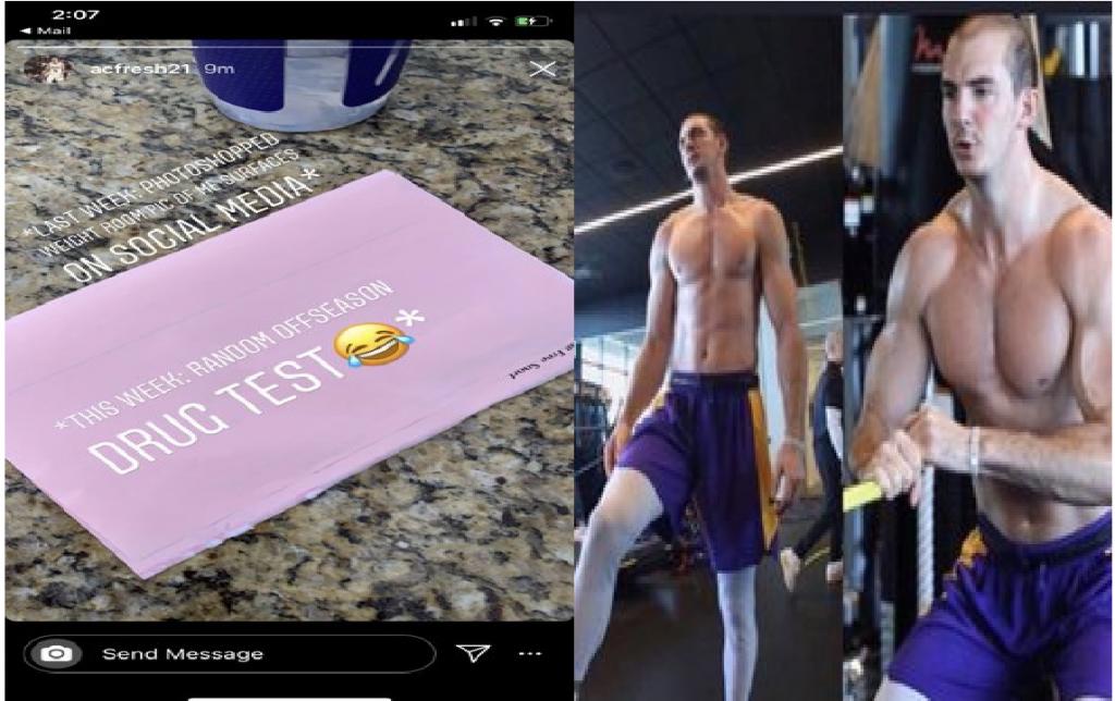 Alex Caruso receives random NBA drug test after photoshopped image of him  in the gym goes viral