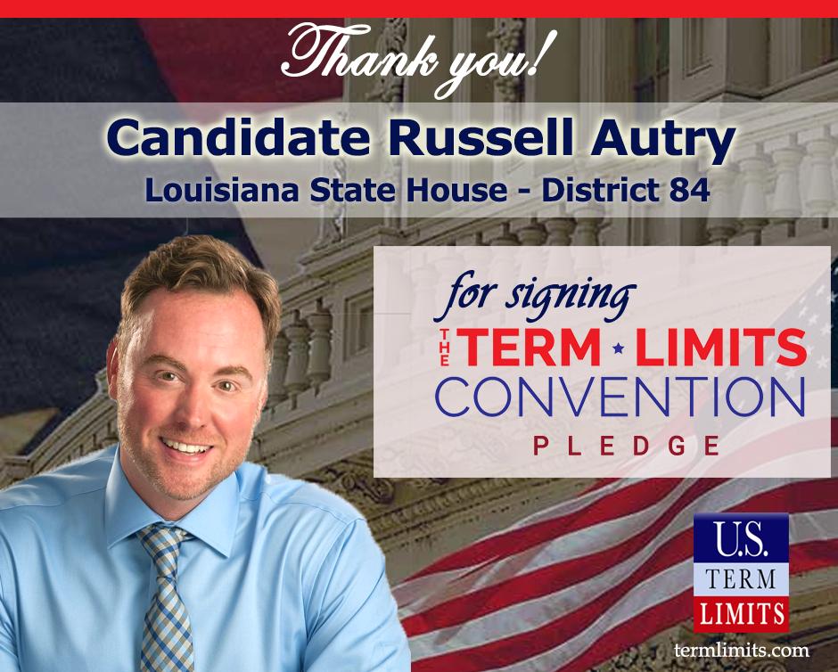 USTermLimits's tweet image. Thank you @rustyforrep for signing the #termlimits convention pledge.termlimits.com/wp-content/upl…