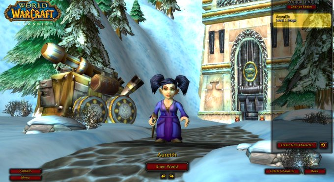 She LIVES!!!! #WoWClassic :D Can't wait to start playing her! https://t.co/YiVfzVpbnS<a href="/tag/wowclassic"class="tags">#WoWClassic</a>