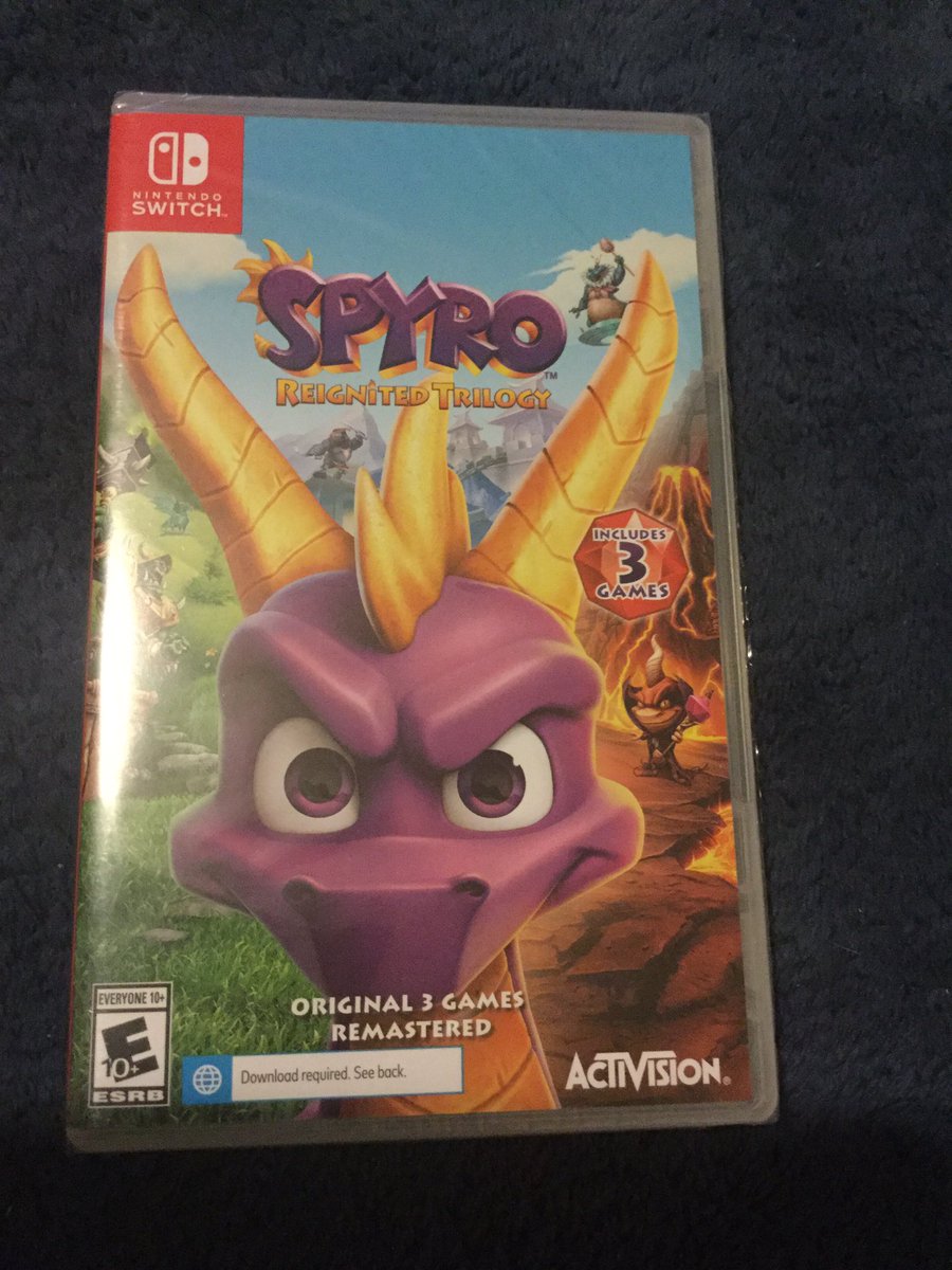 WolfMoon35's tweet image. I finally got my Spyro game for the Switch today.

I also got this AWESOME poster because I HAD to get it, it looks amazing XD

@SpyroUniverse 
@ToysForBob 
#spyroReigintedTrilogy