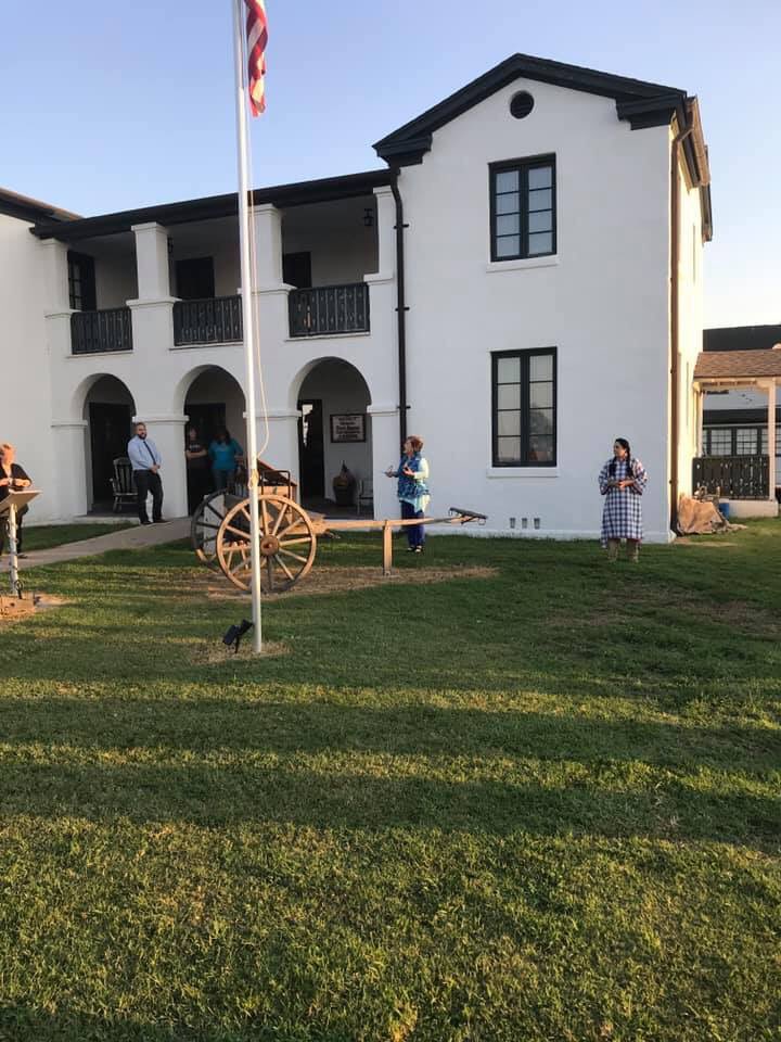 The El Reno Coffee Connection was at Ft. Reno this morning. This is a historical jewel in HD 60! Congratulations to the businesses that were honored for their work in the community.  The Ft. Reno employees were up at 4:30 a.m. this morning preparing campfire biscuits and coffee.