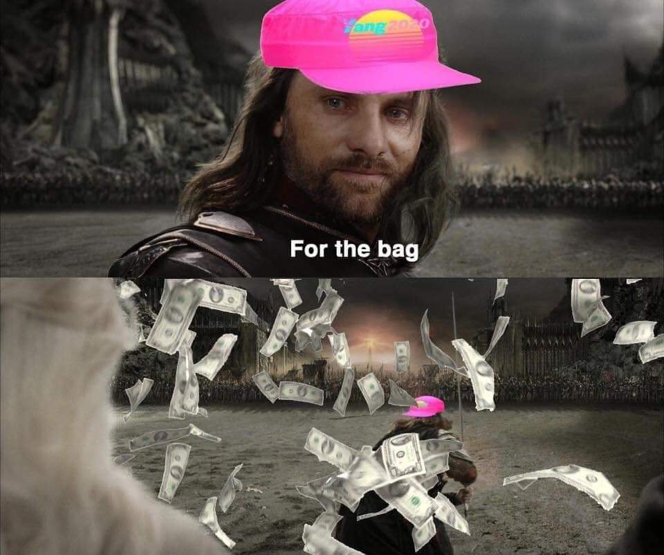 BERNERSforYANG's tweet photo. @CadeInKey #getthisbag tell your friends. They late as fuk https://t.co/DCMhbQpo2F