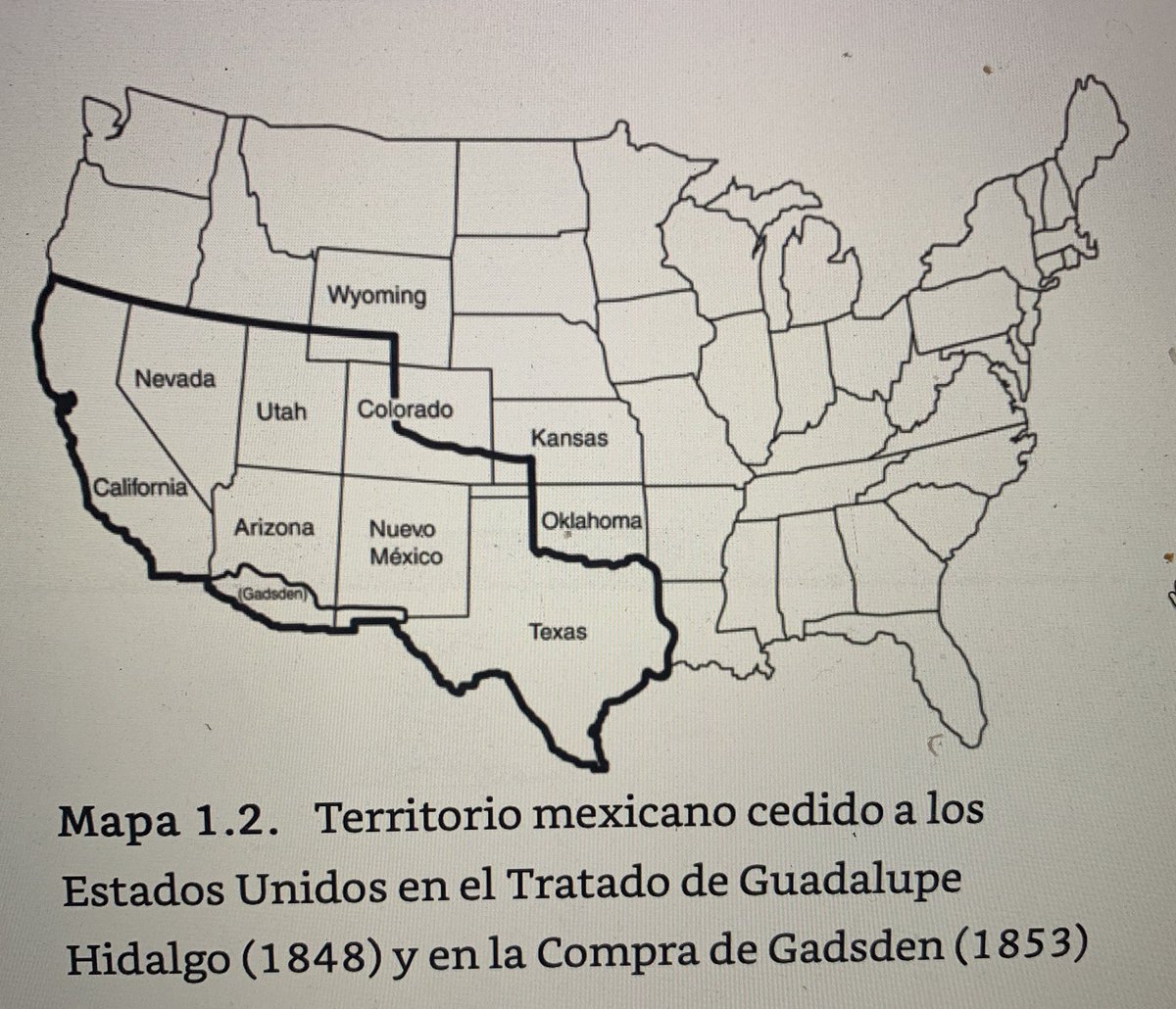 ysepulvedal's tweet photo. Let’s not forget! “They didn’t cross the border, the border crossed them”!#perspective #studentvoice #spanishintheUS https://t.co/OmjiDubeXa