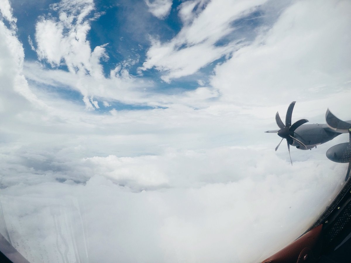 Mission #43 into Dorian complete. Here’s a glimpse of the eye from one of our 5 passes today.