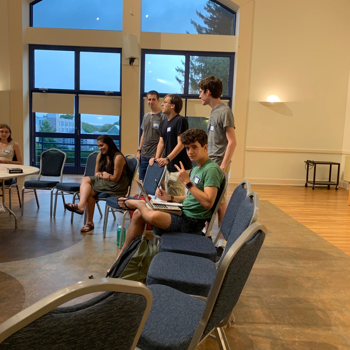 CCGamingClub's tweet photo. Catch us at the first gaming club meeting of the semester! 
Featuring Roy lookin fresh 😎 https://t.co/4wlde9OmNI
