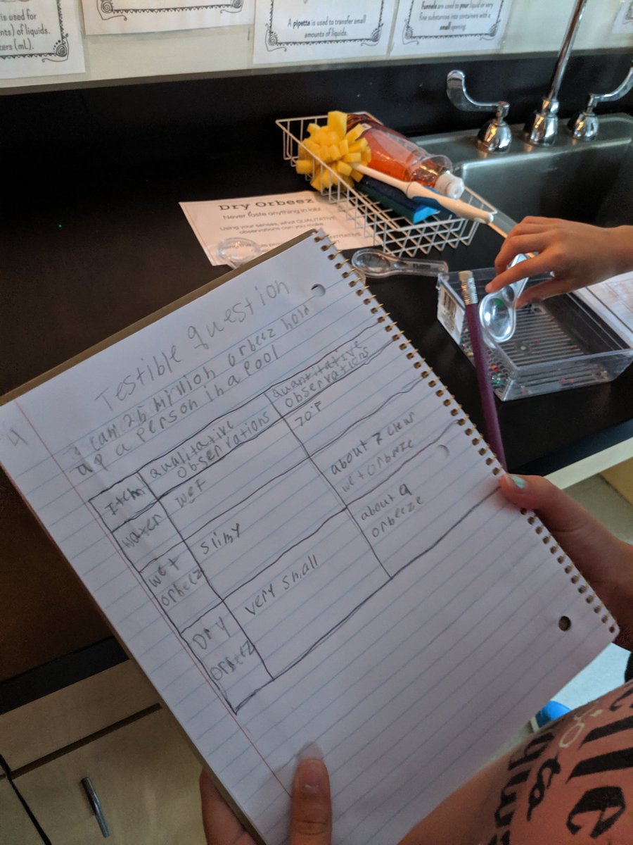 ScapScience's tweet photo. Making qualitative and quantitative observations in order to collect data and make a hypothesis! @CrecArtsMiddle1 https://t.co/e8tR56zvws
