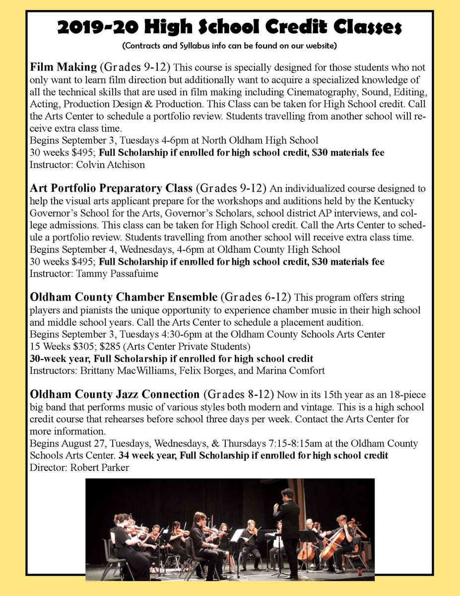 oldham_arts's tweet photo. We are still accepting registration for these great classes! Go to https://t.co/38LvxV7exT to learn more. https://t.co/gDddJzt64T
