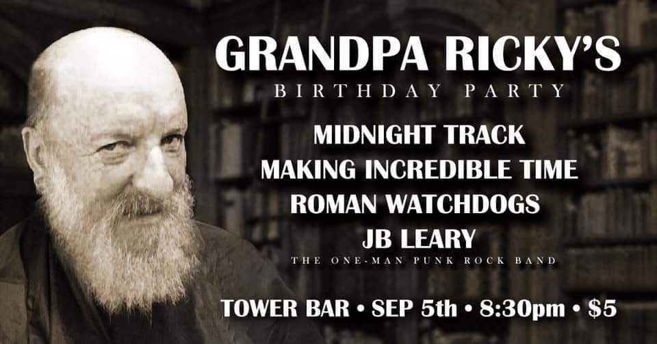 Join us tomorrow 9/5/19 for Ricky’s Birthday party @Towerbarsd with <a href="/RomanWatchdogs/">Roman Watchdogs</a>, JB Leary and Midnight Track!!! <a href="/sandiegopunk/">San Diego Punk</a> <a href="/SDPunk/">SanDiegoPunk.com</a> #oldman #punkrock #sandiego