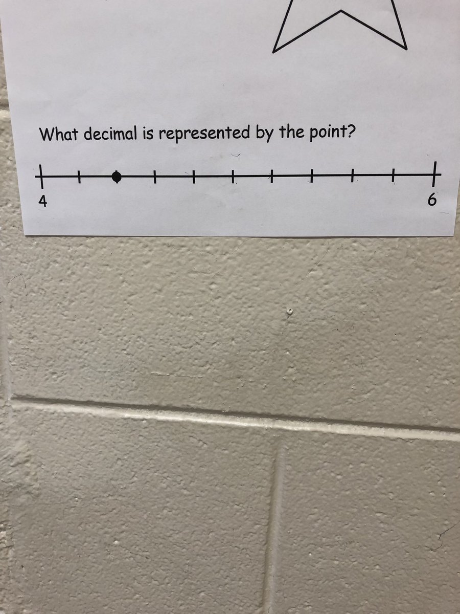 These problems were difficult for 6th grade last week!  What makes them tricky?  Ex 1: 2/8 is not one of the choices!  Ex 2: number line is from 4-6 so it appears it’s tenths.  The answer was in decimal form. #nextsteps #equalvalues <a href="/CMSCardinals/">CMS Cardinals</a>
