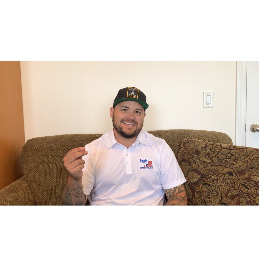 This here is Dave! Without Dave the sales team would be a lot more hectic. Dave helps everyone with his positive work energy! Thanks Dave! .
Remember to follow us on Facebook: Supply Link USA and Instagram: <a href="/supplylinkusa/">Supply Link USA</a> 
#toner #ink #wholesale