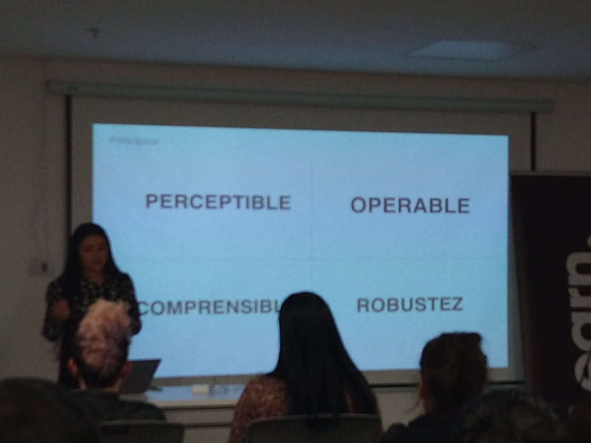 WWCodeBogota's tweet image. Accesibilidad busca que el sitio sea #Perceptible #Operable #Comprensible #Robustez cc @WWCodeFrontEnd