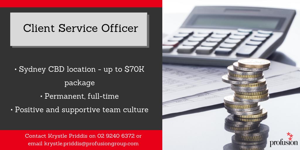 Client Service Officer role now available! Apply now via the link or contact Krystle directly to find out more!

lnkd.in/ffpPayz