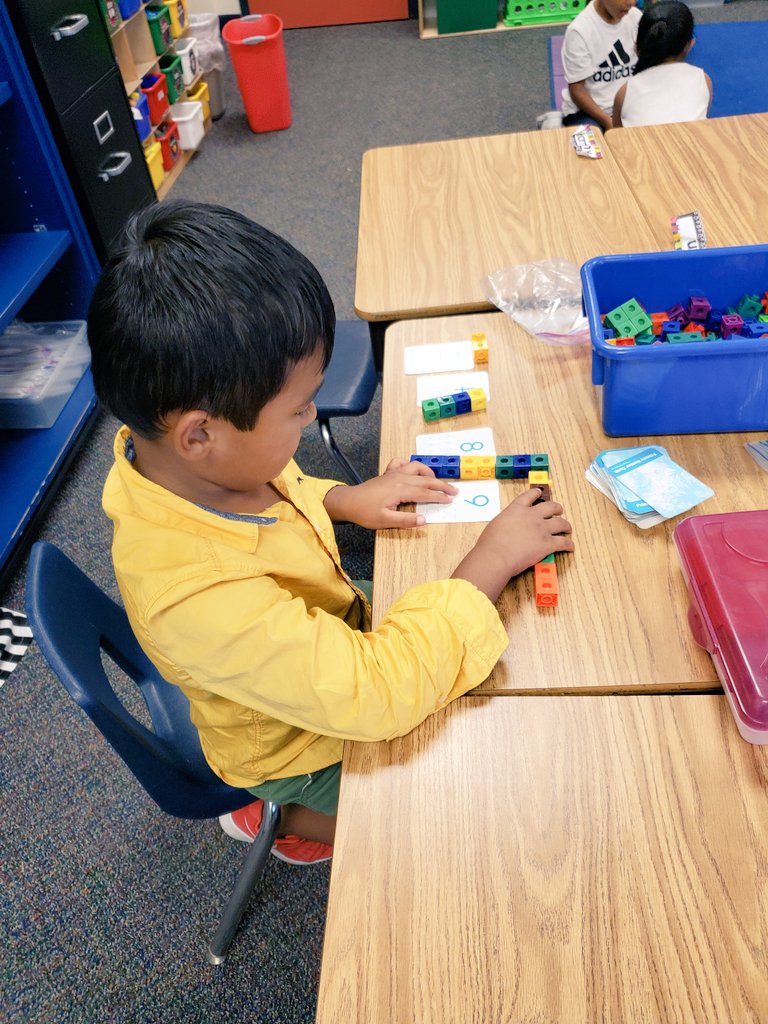 crequijano's tweet photo. Focused on ordering numbers today, these firsties did some great work #theCREway #numbersense https://t.co/3BEqOcEOL5