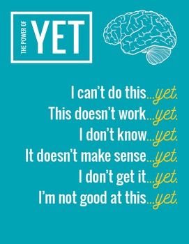 UnionScotties's tweet photo. Growth Mindset Power of YET. #growthmindset #scottieway https://t.co/QviMDy3JZF