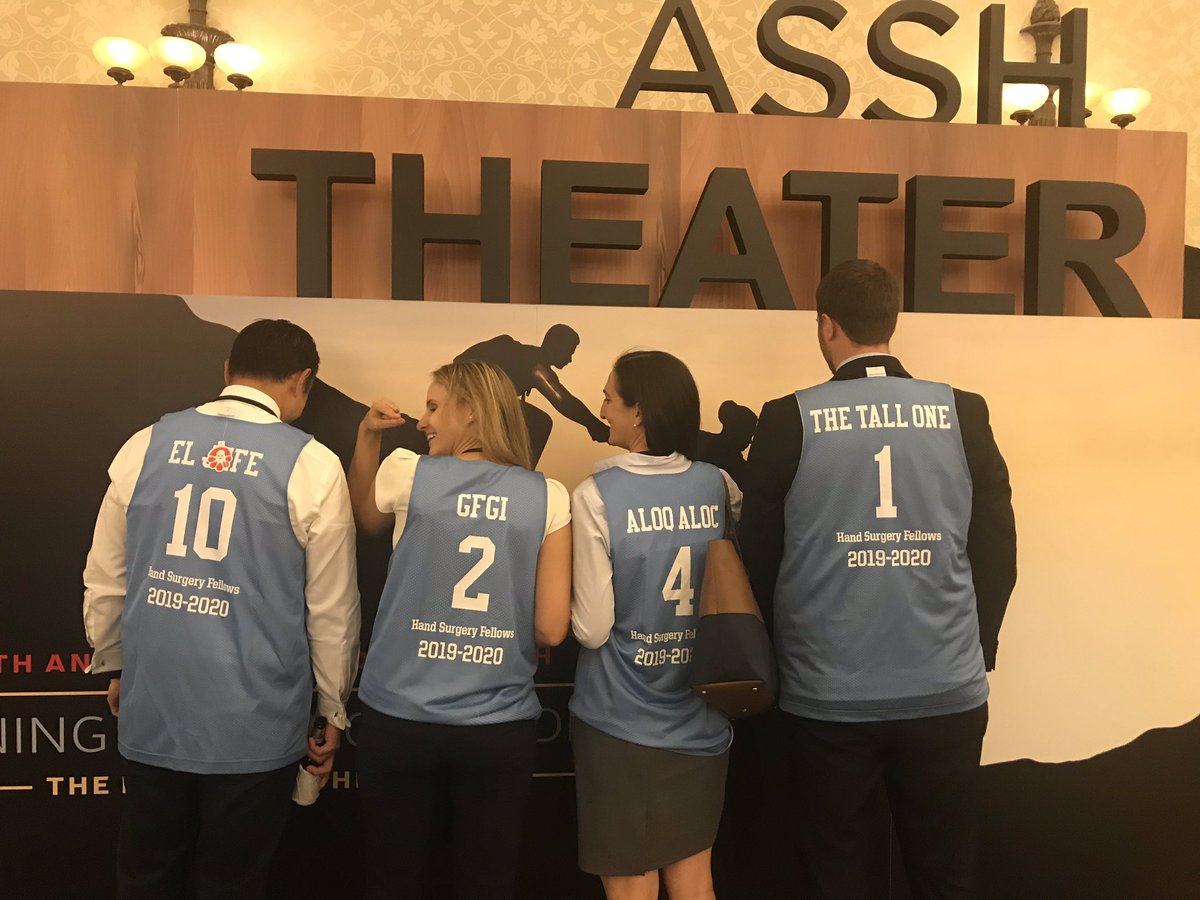 The Mayo Clinic Hand Fellows (Drs. Nicole Zelenski, Dana Rioux-Forker, and Lauren Dutton) representing at the ASSH Quiz bowl with team coach <a href="/petercrhee_do/">Peter Charles Rhee, DO</a> . <a href="/mayoclinichand/">@MayoClinicHand</a> #nothereforalongtimehereforagoodtime