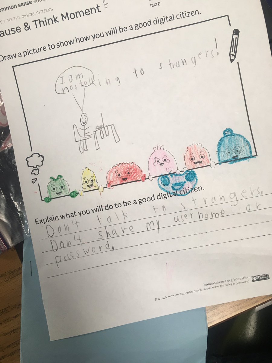 Today we got our new school iPads and learned all about how to be a good digital citizen! #santeesd #commonsensemedia #wearedigitalcitizens