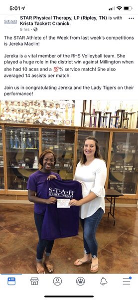 RHSVolleyball19's tweet photo. Congratulations Jereka! https://t.co/WElYBkNmJk