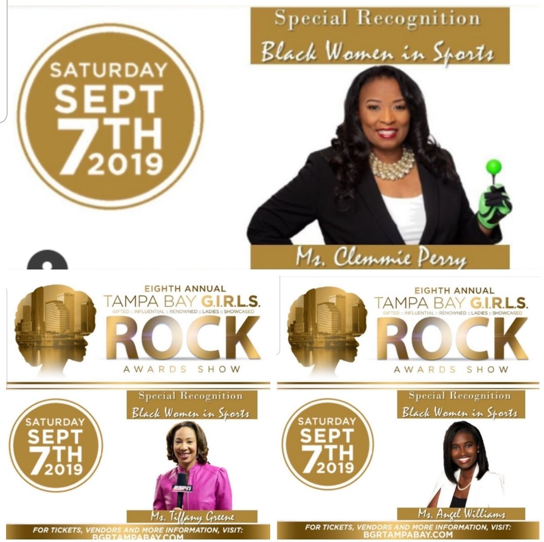 Womenofcolorglf's tweet photo. Black Women in Sports: Tampa Bay Girls Rock! Honored to be recognized with these other amazing women for their contributions in Sports for Women and Girls. Tampa Bay Girls ROCK.
#ClemmiePerry #TiffanyGreene #AngelWilliams
September 7th. Register Today:
https://t.co/XYMFG8kDMu https://t.co/in189CaH1x
