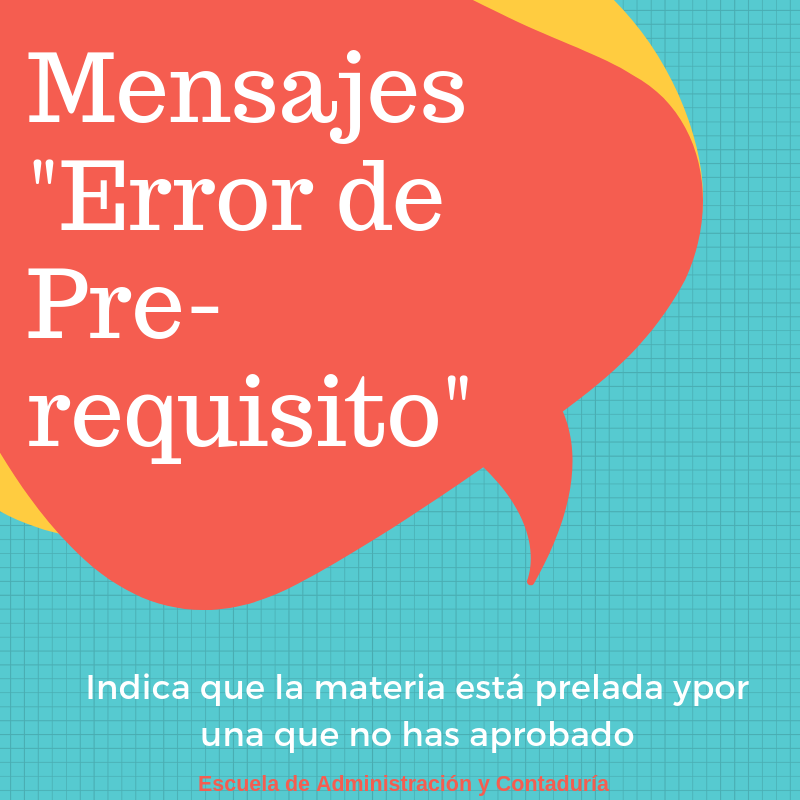 Adcoucab's tweet photo. Si el lunes 09/09 en tu inscripción aparece este mensaje, estás ingresando el código de una materia prelada que aún no puedes cursar.
Revisa el NRC. #TipsEAC #InscripcionesEAC https://t.co/mYsid9mUb6