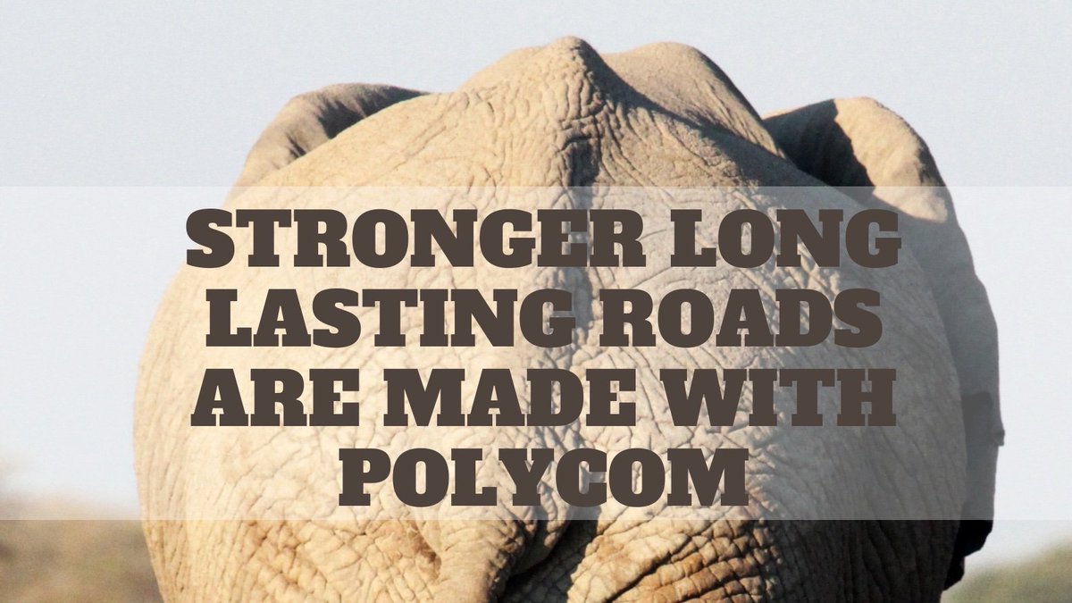 Stronger long lasting roads are made with PolyCom. Check out our latest ...