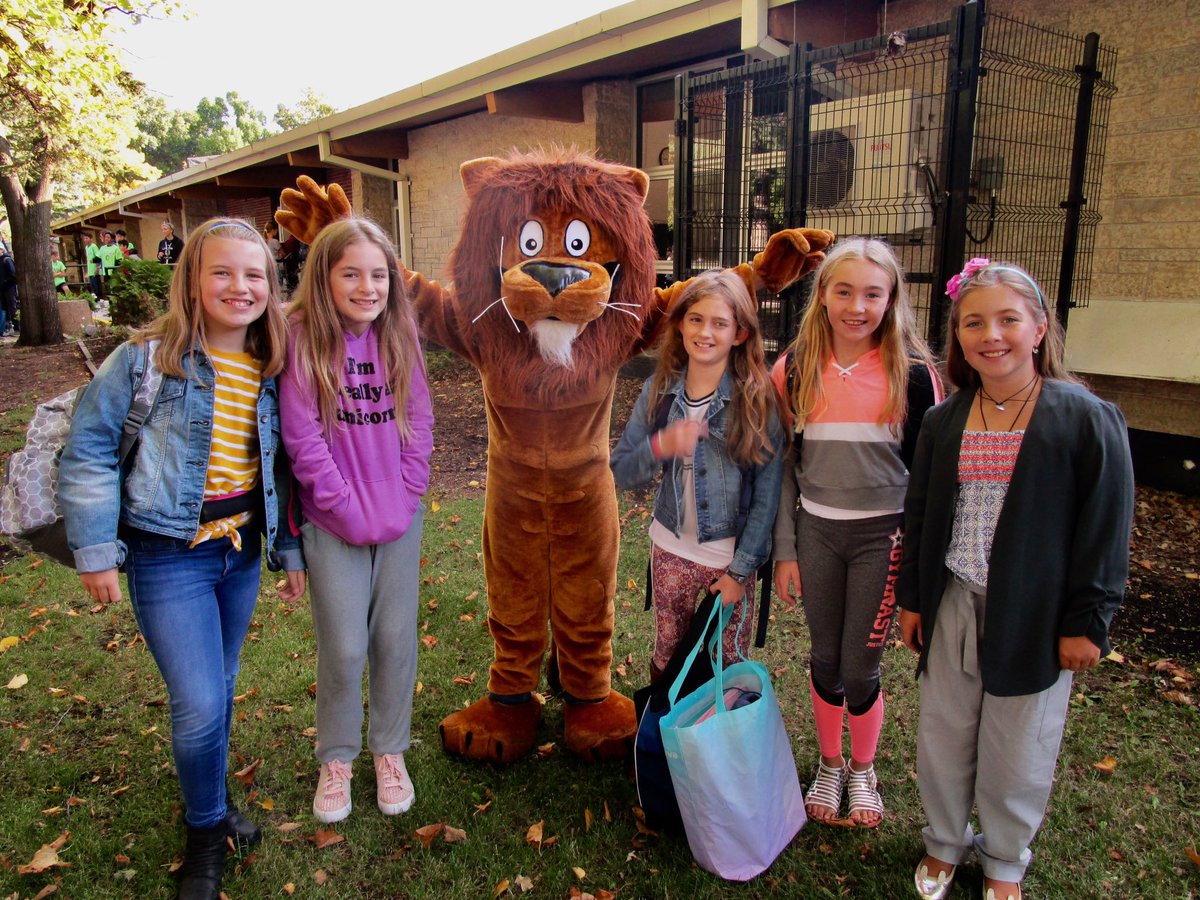LaidlawSchool's tweet photo. #laidlawcommunity #laidlawcircleofcourage it was wonderful to see so many friends reconnect today and of course a warm welcome from our Laidlaw Lion #takescouragetobekind #PTbacktoschool https://t.co/RuW2nJstjp