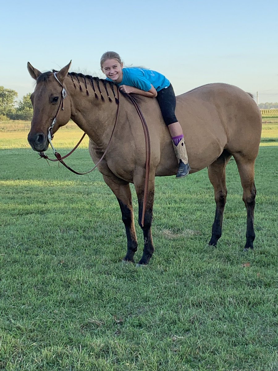 A girl in her happy place! And a dad with a forever empty bank account.