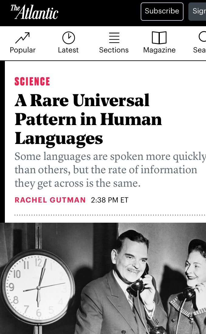 You are speaking at “39.15 bits per second” – new universal feature of language discovered unityinwriting.blog/2019/09/05/you…
