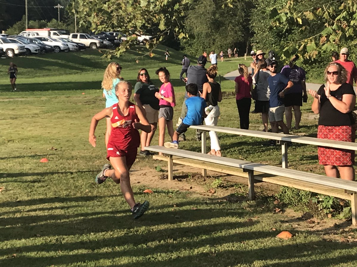 The XC team finished strong this evening!  Great job sweating it out with the temperature near 90!