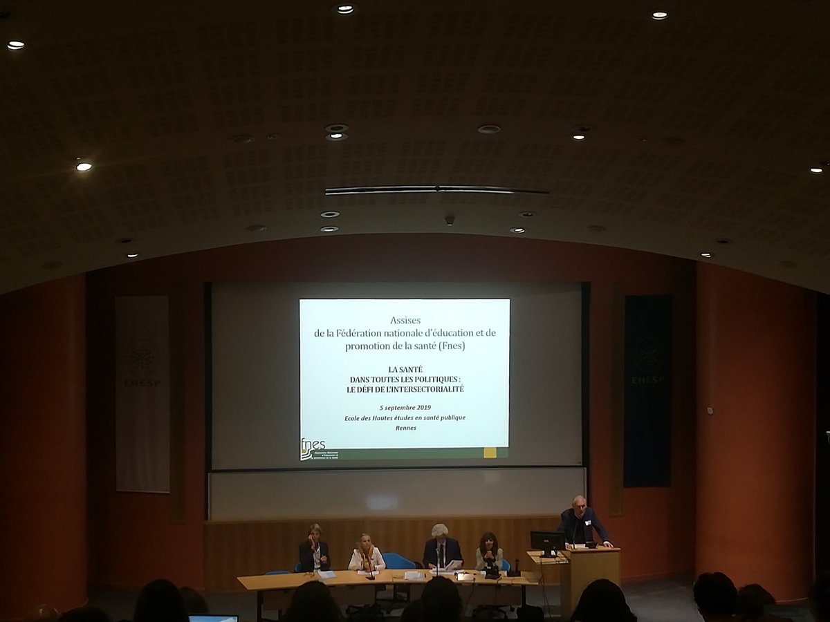 codeps13's tweet photo. Ouverture des assises nationales de la #fnes à Rennes. Le thème de la journée : le défi de l'intersectorialité https://t.co/YD2DMU3mO4