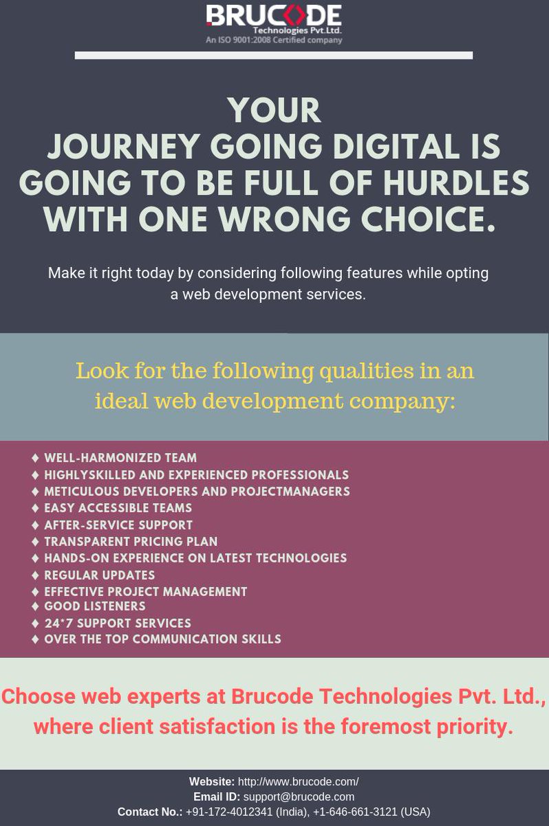 BrucodeOfficial's tweet photo. Brucode Technologies is one of the most tech efficient companies providing amazing IT solutions since 2010.
#IT_professionals #Web_solutions #Brucode_technologies #web_development #web_designing #digital_marketing #IT_solutions https://t.co/3qVGuBSW7O